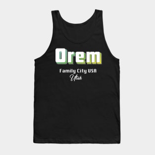 Orem Utah Yellow Text Tank Top